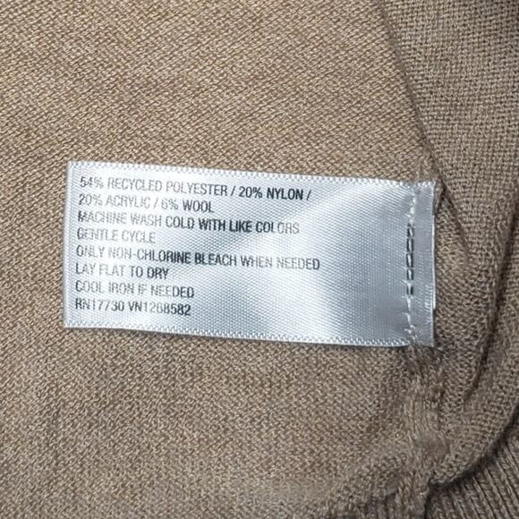 A New Day Tan Button-Front Cardigan Size L Classic Fall Layers - Picture 6 of 7